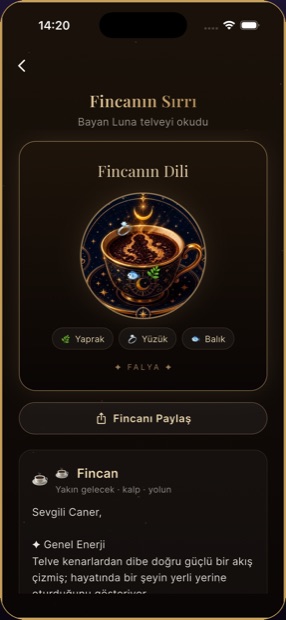 Fincan okuması sonucu